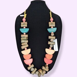 (2/$20) Decouture Dyed Wood Beaded Necklace